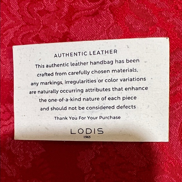 Lodis Crimson Leather Crossbody Bag - Picture 5 of 12